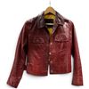 Image 1 : Andrew Marc Burgundy Collared Jacket with Front Pockets