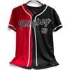 Image 1 : Playboy Black and Red #53 Baseball Jersey - 100% Polyester