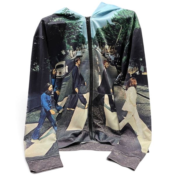 Beatles Abbey Road Graphic Zip-Front Hooded Jacket
