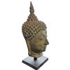 Image 2 : Buddha Head Sculpture on Square Display Base