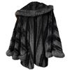Image 2 : Vintage Faux Fur Plush Black Swing Coat