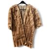 Image 1 : Mid-Century Brown Mink Fur Stole/Capelet