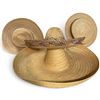 Image 1 : Group of 4 Straw Hats - Various Styles (Wide-Brim, Boater, Sun Hat)