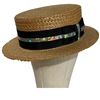 Image 3 : Group of 4 Straw Hats - Various Styles (Wide-Brim, Boater, Sun Hat)