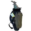 Image 4 : Group of Assorted Golf Clubs with Stand Bag - TNT Irons, Alien Touch Shot Wedge, Metal Woods