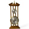 Image 1 : Fisher Wood Desktop Barometer Thermometer Weather Station Decor, H17"