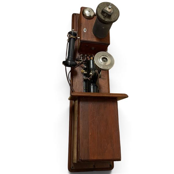 Circa 1897-1907 Western Electric Company Type 21 Long Distance Wall Telephone with 229 Transmitter,