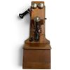 Image 1 : Circa 1898 Two Box Fiddleback Telephone, Maker Unknown (Features Match De Veau Telephone Mfg. Co. of