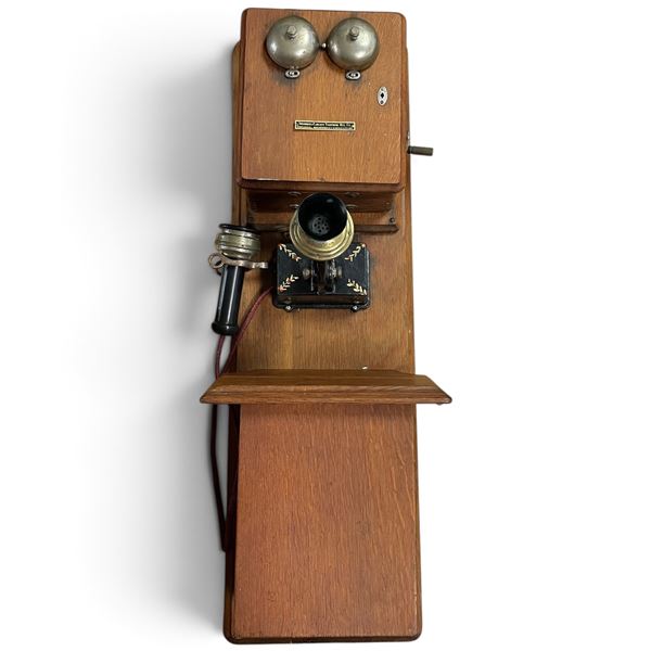 Circa 1898-1905 Stromberg-Carlson Telephone Mfg. Co. Type B Two Box Exchange Telephone, Restored, H3