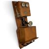 Image 1 : 1902 Fisk-Newhall Telephone Mfg. Company Two Box Fiddleback with No. 101 Long Pole Receiver and Whit