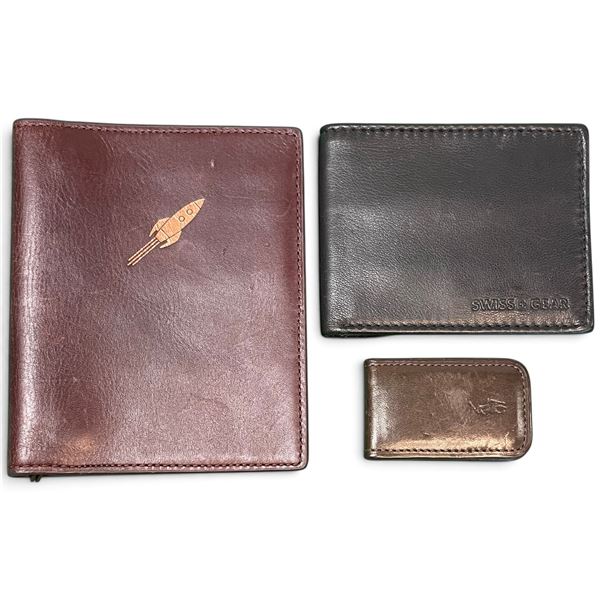 Polo Money Clip & Swiss Gear Billfold Wallet & Vintage Leather Passport Wallet