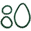 Image 1 : 3 Jade Green Stone Bracelets with 10mm Beads - One is a 14" Double Wrap Bracelet