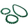 Image 2 : 3 Jade Green Stone Bracelets with 10mm Beads - One is a 14" Double Wrap Bracelet