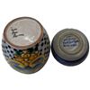 Image 3 : Group  of 4 Mexican Pottery & Glass - Featuring a 8" Talavera Ginger Jar