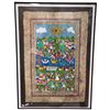 Image 3 : Mexican Painting on Bark Paper (framed 20" x 27") and Signed Painting on Stretched Canvas