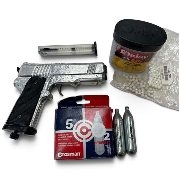 Pellet Gun with BBs and Cartridge