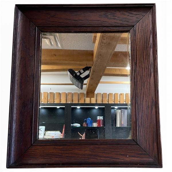 Wood Framed Wall Mirror with Wide Moulding - 15" x 17"