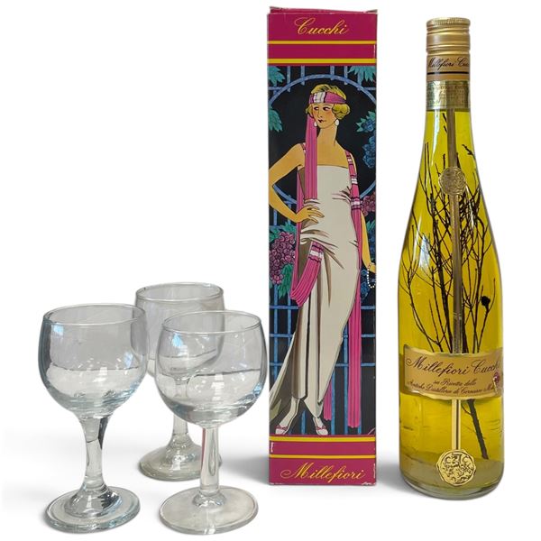 Full Size 75cl Sealed Bottle of Millefiori Cucchi Digestive with Box
