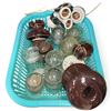 Image 1 : 12 Vintage Glass & Ceramic Insulators