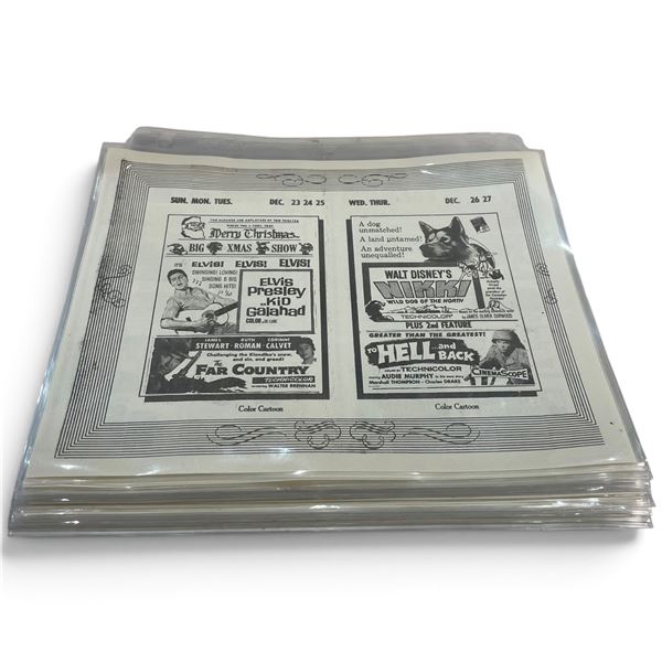 20 Pages of Gulf Theatre, Tampa Florida & Columbus Drive-In Movie Programs