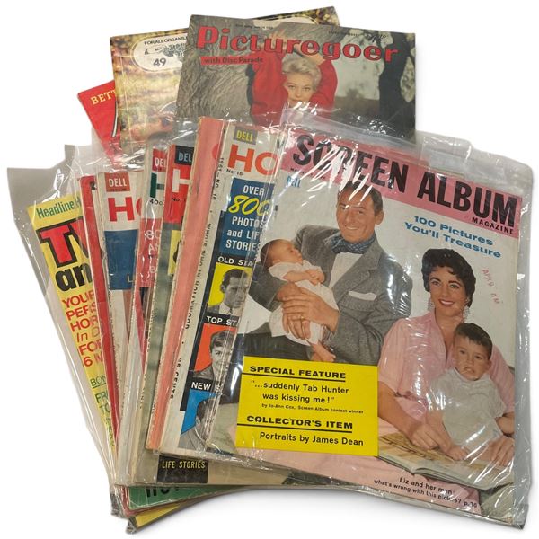 Group of Vintage Hollywood Themed Magazines