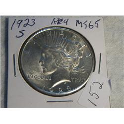 1923-S PEACE DOLLAR