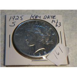 1925-S PEACE DOLLAR