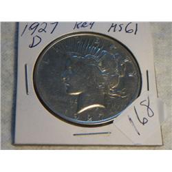 1927-D PEACE DOLLAR