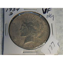 1934-D PEACE DOLLAR
