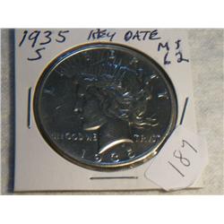 1935-S PEACE DOLLAR