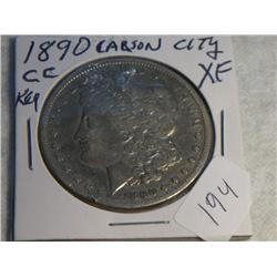 1890-CC MORGAN DOLLAR