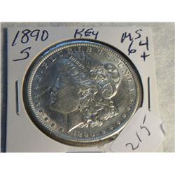 1890-S MORGAN DOLLAR