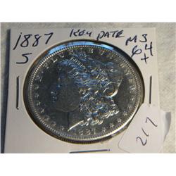 1887-S MORGAN DOLLAR