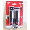 Image 1 : MILWAUKEE SET OF 3/2 INCH DRIVE IMPACT SOCKET SET