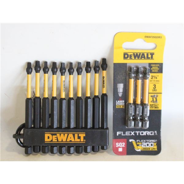 2 PACKS OF DEWALT IMPACT SCREWDRIVER BITS