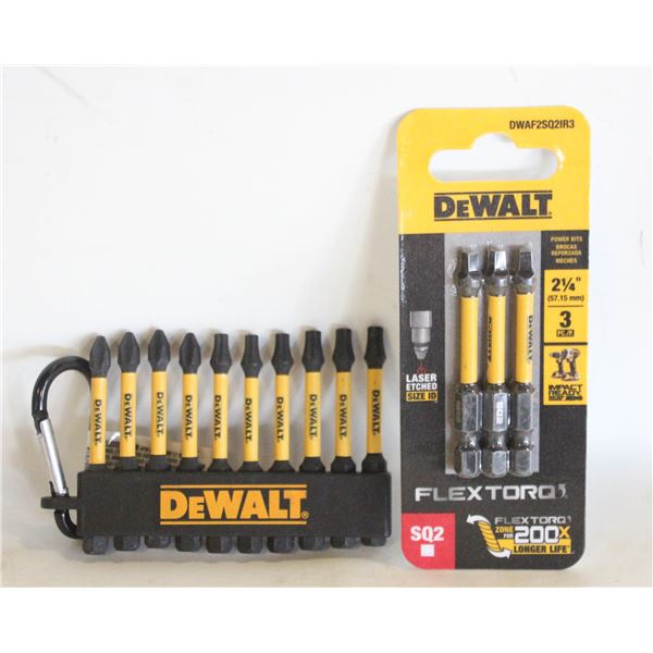 2 PACKS OF DEWALT IMPACT SCREWDRIVER BITS