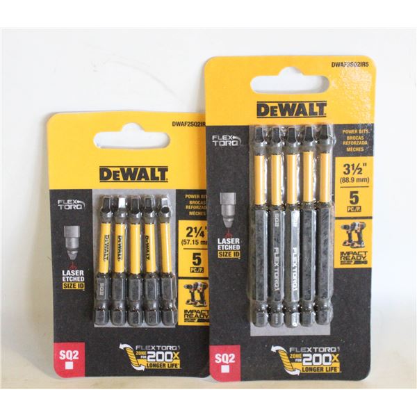 2 PACKS OF DEWALT IMPACT SCREWDRIVER BITS