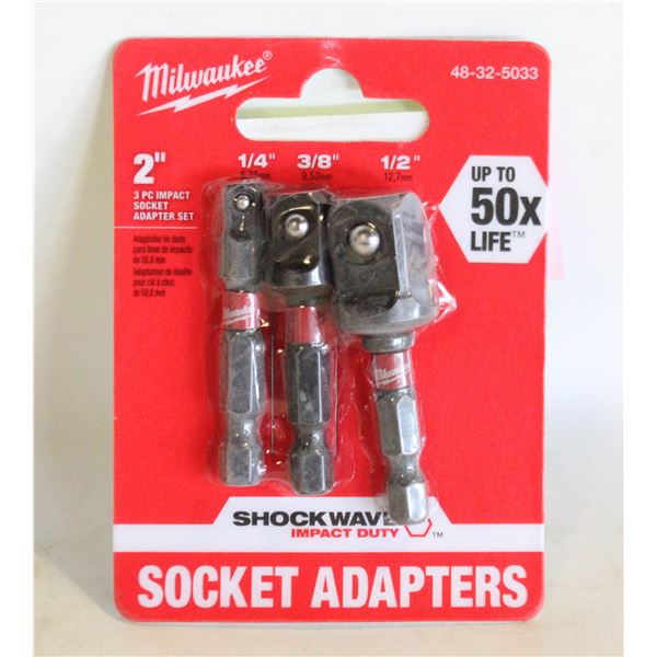 MILWAUKEE 2 INCH THREE-PIECE IMPACT SOCKET