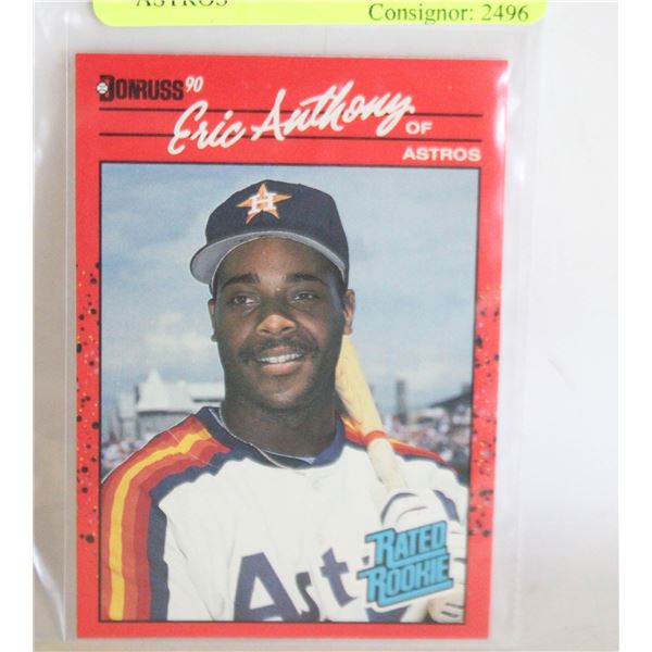ERIC ANTHONY RATED ROOKIE 34 ASTROS