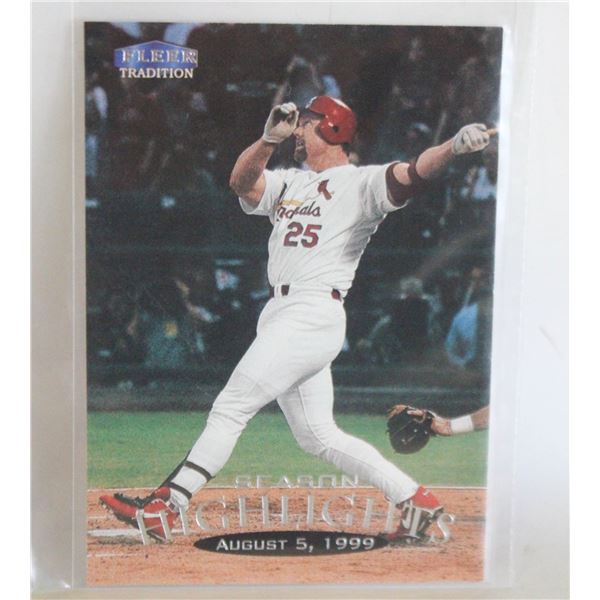 MARK MCGWIRE U-146 500TH HOME RUN SEASON HIGHLIGHT