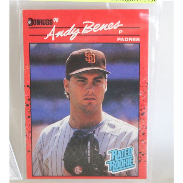ANDY BENES RATED ROOKIE 41 PADRES