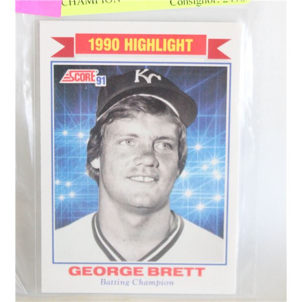 GEORGE BRETT 769 BATTING CHAMPION