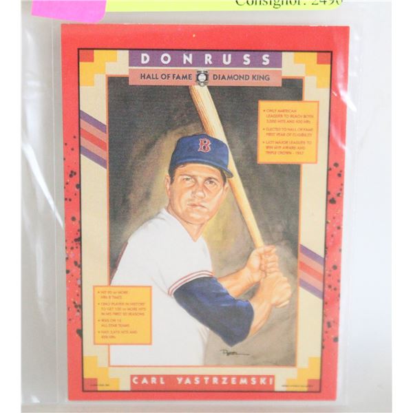 CARL YASTRZEMSKI 588 HALL OF FAME DIAMOND KING