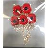 Image 1 : NEW CLUSTER OF POPPIES WITH RHINESTONE