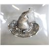Image 1 : NEW SLIVER TONE WITCH HAT WITH ETCHING