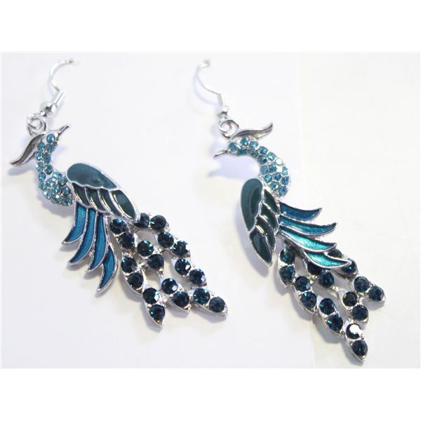 NEW PEACOCK TEAL RHINESTONES ENAMEL