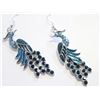 Image 1 : NEW PEACOCK TEAL RHINESTONES ENAMEL