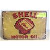 Image 1 : SHELL TIN PLATE UNUSED 8" X 12"