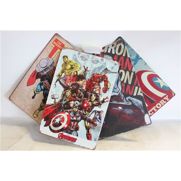 AVENGERS AGE OF ULTRON METAL SIGNS