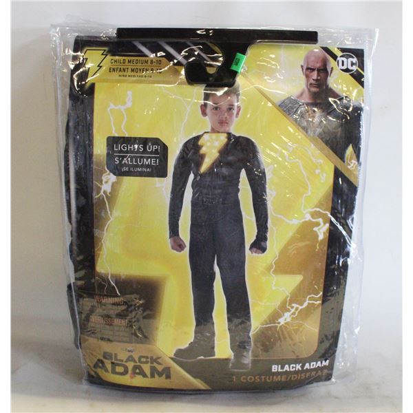 BLACK ADAM COSTUME CHILD SMALL 8-10
